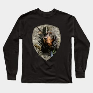 Beautiful Gordon Setter with Woodcock Long Sleeve T-Shirt